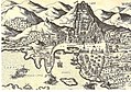 Giovanni Francesco Camotio: Panorama of Hvar in 1571.