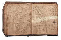 Pages from the logbook of HMS Euryalus (1803) recording Nelson's message before the Battle of Trafalgar