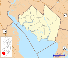 A. J. Meerwald is located in Cumberland County, New Jersey