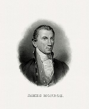 Bureau of Engraving and Printing (BEP) engraved portrait of Monroe as President