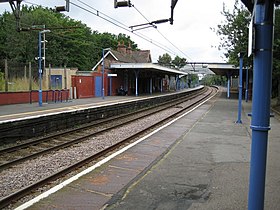 Prittlewell station, Southend-on-Sea. It was electrified in the 1950s.