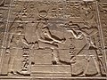 Ptolemy XII before Hathor and Philae, at the Hathor Temple, Dendera, which he built in 54 BC.[13][19]