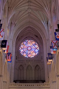 Rose window of National Cathedral (1977)