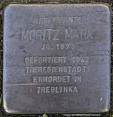 Stolperstein für Moritz Marx