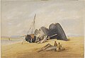 Salvaging a wreck on Exmouth beach by George Townsend