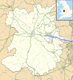 Calcott is located in Shropshire