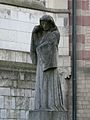 Die Trauernde / The Mourner in front of the St. Maria im Kapitol church in Cologne.
