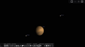 Mars and its moons in Stellarium 0.14