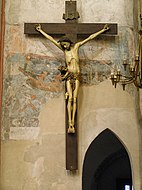 Polish crucifix of c. 1500, showing the andachtsbilder style