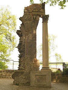 A column of the Tuileries Palace is located on Schwanenwerder island in Berlin, Germany