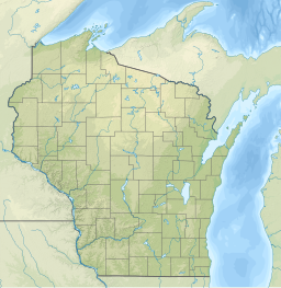 Location of South Twin Lake in Wisconsin, USA.