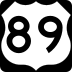 U.S. Highway 89 marker