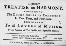 A short treatise on harmony containing the chief rule for composition in two, three and four parts