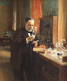 Final Pasteur's Portrait in his laboratory (1885)