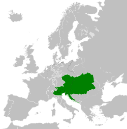 The Austrian Empire in 1815.