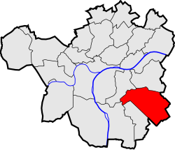 Location of Wierde in Namur