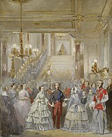Arrival of the Queen of England at the Palace of Saint Cloud (1855)