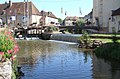 Die Flussmündung in Charolles ("Petite Venise")