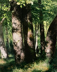 Dans la forêt de Fontainebleau, 1866, Private Collection.