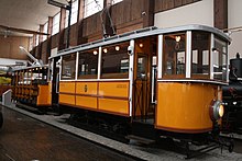 Restored Dubrovnik tram on display at the Zagreb Technical Museum