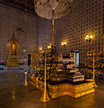 Dusit Maha Prasat Throne Hall: Umbrella over the Mother-of-Pearl Throne in the Dusit Maha Prasat Hall