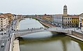 Die Brücke Ponte di Mezzo in Pisa