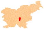 The location of the Municipality of Ivančna Gorica
