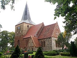 Medieval village church in Hohen Sprenz