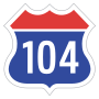 Expressway No.104 shield}}
