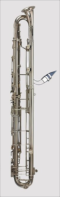 Clarinette contrebasse Leblanc 340 "Paperclip" descendant à l'ut grave, 1983.