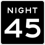 R2-3P Night speed limit (plaque)