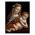Madonna and Child Renaissance Painting. Attributed to Bernardino de Conti, in manner of Leonardo da Vinci.