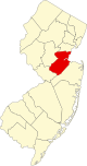 A county in the northern part of the state. It is averagely sized.