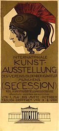 Poster of the Munich Secession by Franz Stuck (1898–1900)