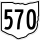 State Route 570 marker