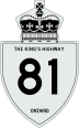 King's Highway 81 marker
