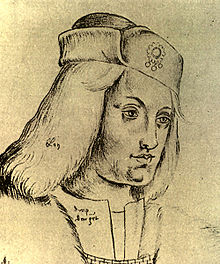 A contemporary portrait of Perkin Warbeck - Pretender to the English throne