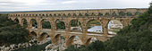 The Roman Pont du Gard.