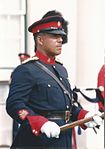 WO1 Herman Eve, RSM of the Royal Bermuda Regiment in 1992[212]