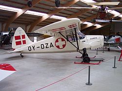 SAI KZ III in der Dansk Veteranflysamling, Stauning