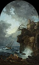 Shipwreck (1780s), 322 x 199 cm., Worcester Art Museum