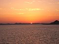 Panoramic view of Lake Nasser at dawn