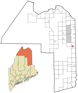 Location of Mars Hill, Maine