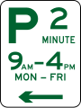(R5-12) Parking Permitted: 2 Minutes