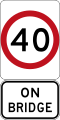 Speed Limit on Bridge (used in New South Wales)