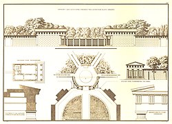 Entwurfsplan des Ensembles am Potsdamer Tor von Karl Friedrich Schinkel
