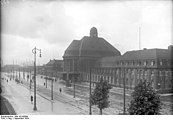 The station during the occupation of the Ruhr in September 1924