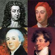 Clockwise from top left: Carleton, Burlington, the Prince Regent and John Nash