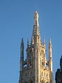 Focus on statue Notre Dame D'Aquitaine