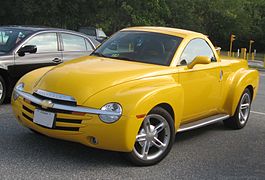 Chevrolet SSR c. 2004, pickup truck retractable hardtop engineered by ASC
